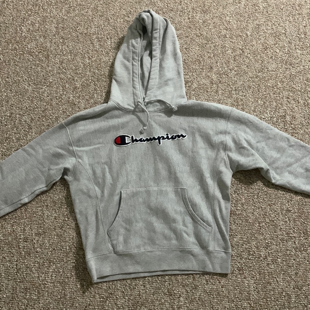 Champion grey hoodie. Size small.